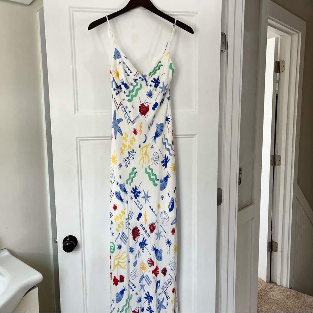 Ocean Patterned Sun Dress - Picture 2 of 7